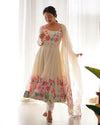 White Anarkali