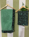 Mint Green Shimmer Saree