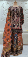 Pakistani Printed sharara suit