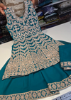 Peplum sharara suit