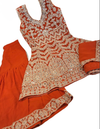 Peplum sharara suit