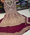 Peplum sharara suit
