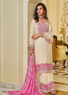 Offwhite Pakistani kameez