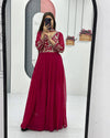 Hand work anarkali
