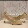 Gold Pearl pencil Heel