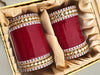 Maroon Bridal Chooda with Multicolour Stone Kadas