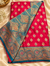 Red saree detail