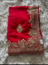 Georgette Red Saree