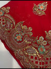 Georgette Red Saree
