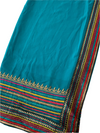 Teal blue Saree