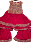 Red sharara suit