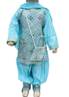 Light blue salwar kameez