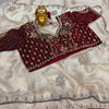 Beadwork Saree with Readymade Blouse