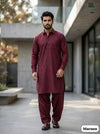 Lakhnavi Kurta Maroon