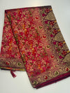 Katha work silk Saree