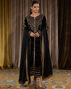 Black velvet pakistani kameez