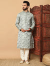 Silk self kurta pyjama
