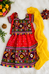 Radha rani red cotton chaniya choli