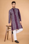 Embroidered mirror kurta