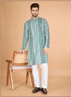 Embroidered mirror kurta