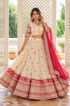 Silk Lehenga Choli with customised blouse