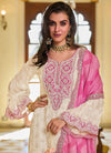 Offwhite Pakistani kameez