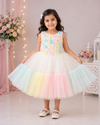 Rainbow tulle dress