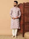 Silk self kurta pyjama
