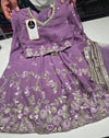 Kids lavender lehenga