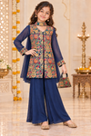 Girls blue plazo