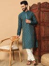 Silk self kurta pyjama