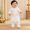 White self design kurta