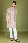 Embroidered mirror kurta