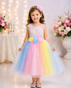 Rainbow gown dress
