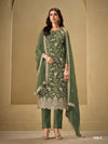 Embroidered straight pant kameez