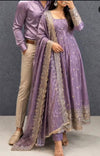 Lavender anarkali