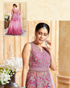 Ombre pink Lehenga Kameez