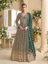 Embroidered long dress