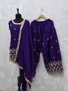 Purple Farshi salwar suit