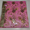 Light Pink Peacock Floral Sequin Rumala Sahib with Gold Border