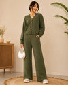Olive Green Knitted Winter Co-ord Set