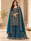 Heavy beadswork plazo suit
