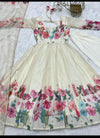 White Anarkali