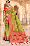 Green saree model
