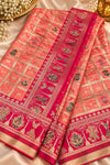 Coral saree detail