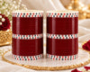 Maroon Bridal Chooda with Red and Green Stone Bands