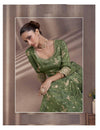 Olive Green Embroidered Palazzo Set