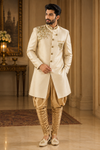 Beige Indowestern
