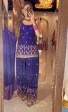 Purple Farshi salwar suit