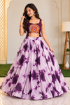 Purple girlish chaniya choli